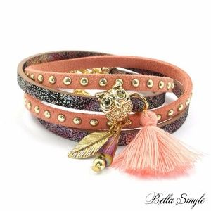 Boho Charm Tassel Pendant Bangles Bracelet
